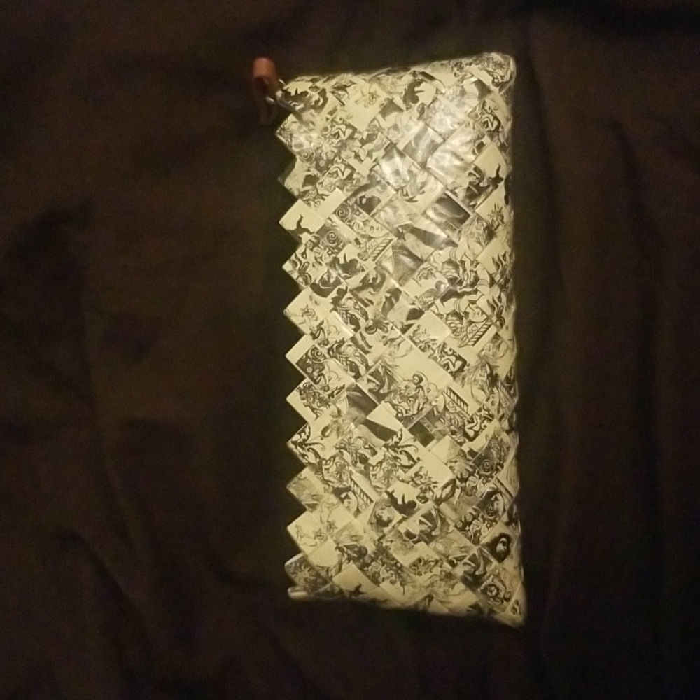 Vintage Candy Wrapper clutch